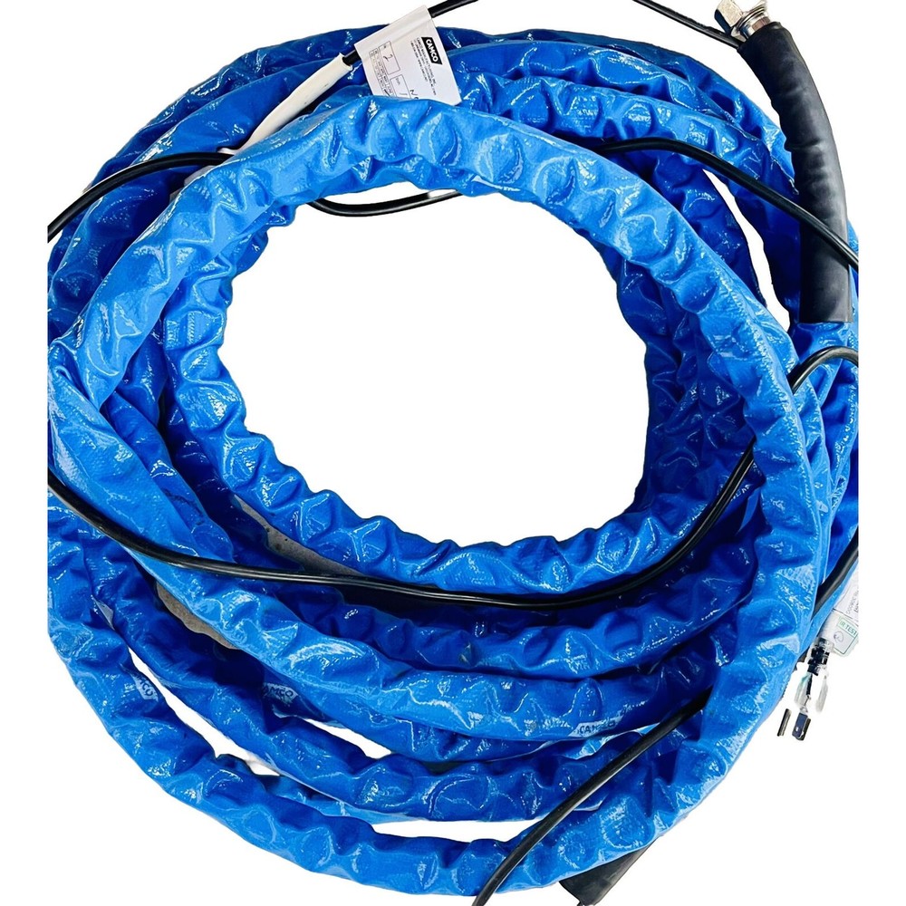 Camco 22912 5/8" x 50' Blue Heated Drinking Water Hose w/ Adapter